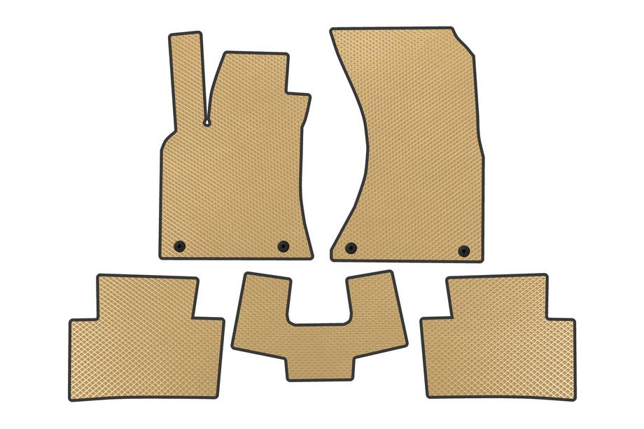 Porsche Macan 2014-2024 EVA floor mats (2019-2024, Beige) Image