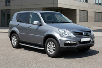 SsangYong Rexton I 2001-2017 Side Steps Tayga Grey (2 pcs, Aluminum) photo 1
