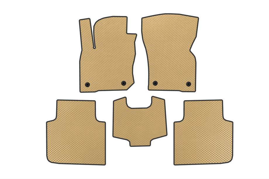 Skoda Kodiaq 2023- EVA Floor Mats (Beige) Image
