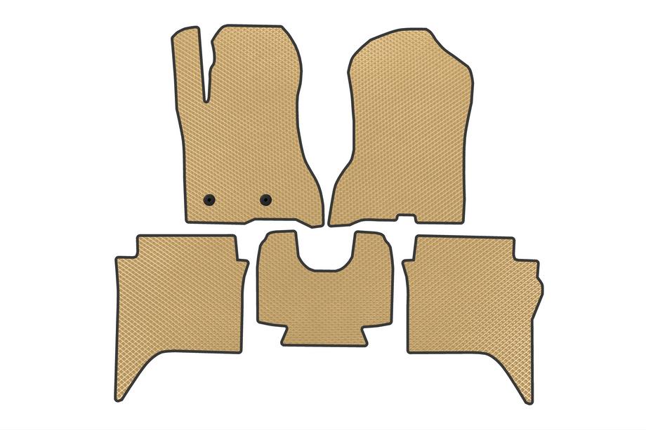 Volkswagen Amarok 2022- EVA Floor Mats (Beige) Image