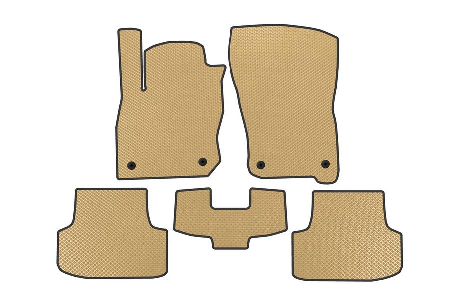 Volkswagen Golf 8 2019- EVA Floor Mats (HB, Beige) Image