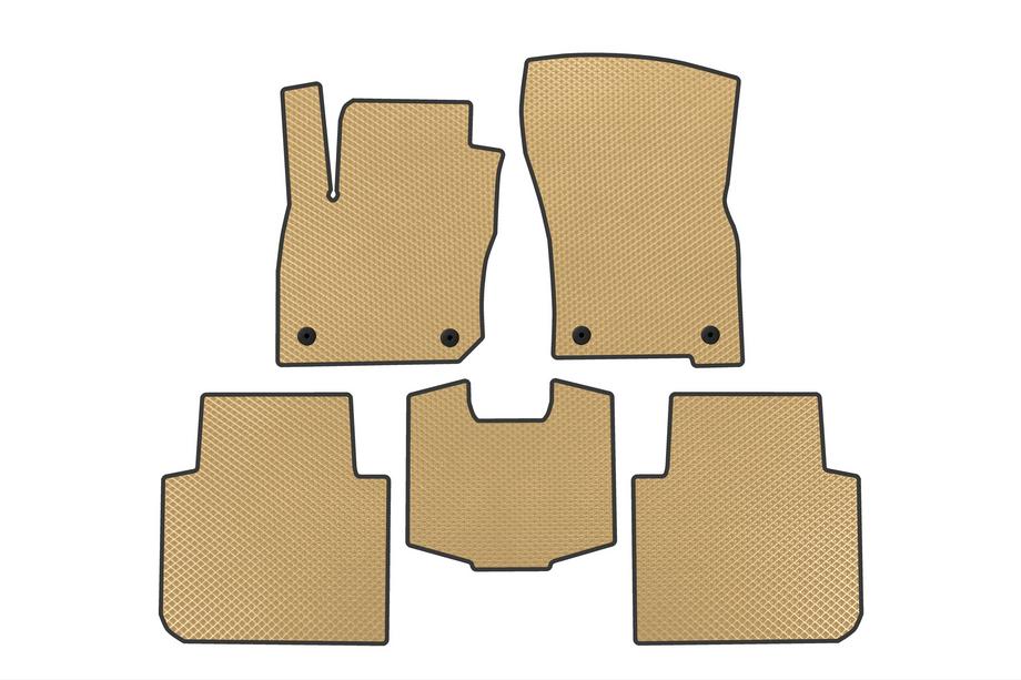 Volkswagen Tayron 2024– EVA Floor Mats (Beige) Photo 1