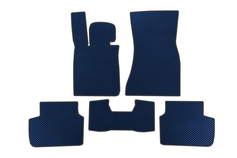 BMW 7 Series G11/G12 2015-2022 EVA floor mats (for G11, blue) Image