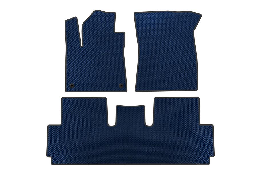 Citroen C-4 Picasso 2013–2022 EVA car floor mats (for Grand, 2 rows, Blue) Image