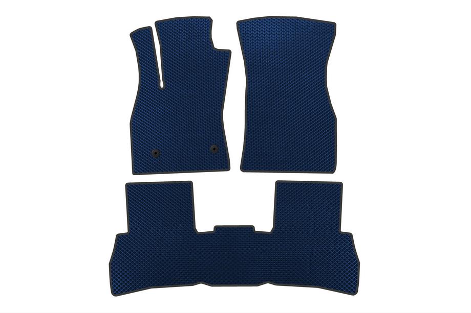 Fiat Doblo II 2010-2022 EVA V2 Floor Mats (2010-2015, Blue) Image