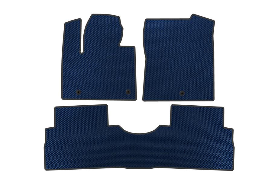 Hyundai Santa Fe 4 2018-2023 EVA Floor Mats (2 Rows, Blue) Image