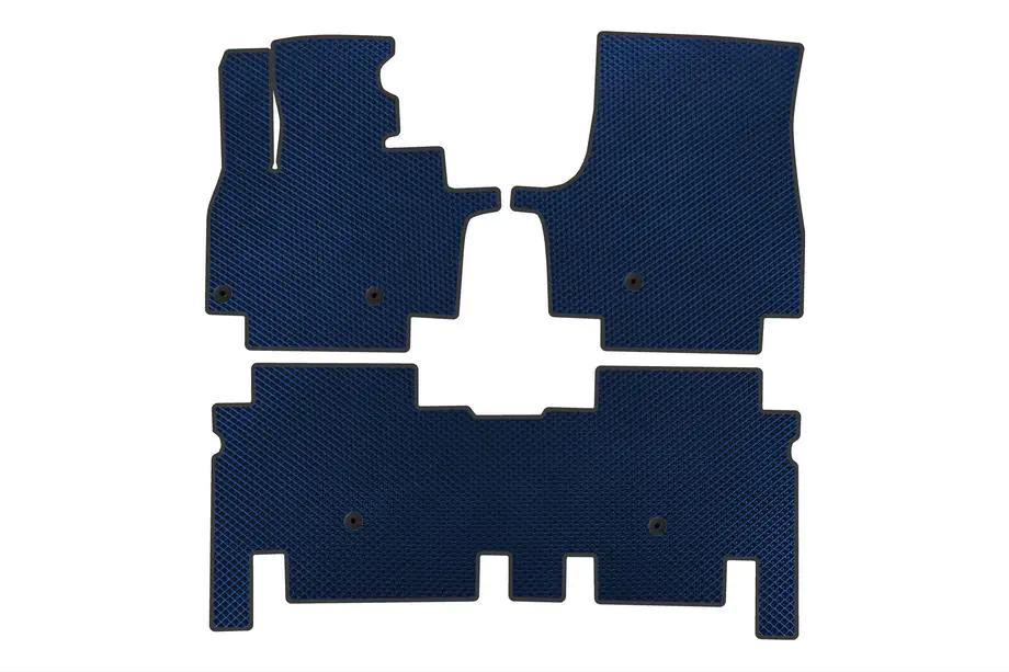 KIA EV9 EVA Floor Mats (2 Rows, Blue) Image