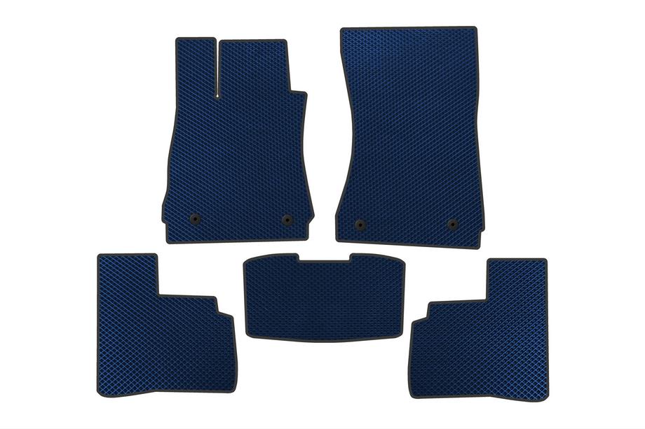 Mercedes S-class W221 2005-2013 EVA Floor Mats (Short, Blue) Image