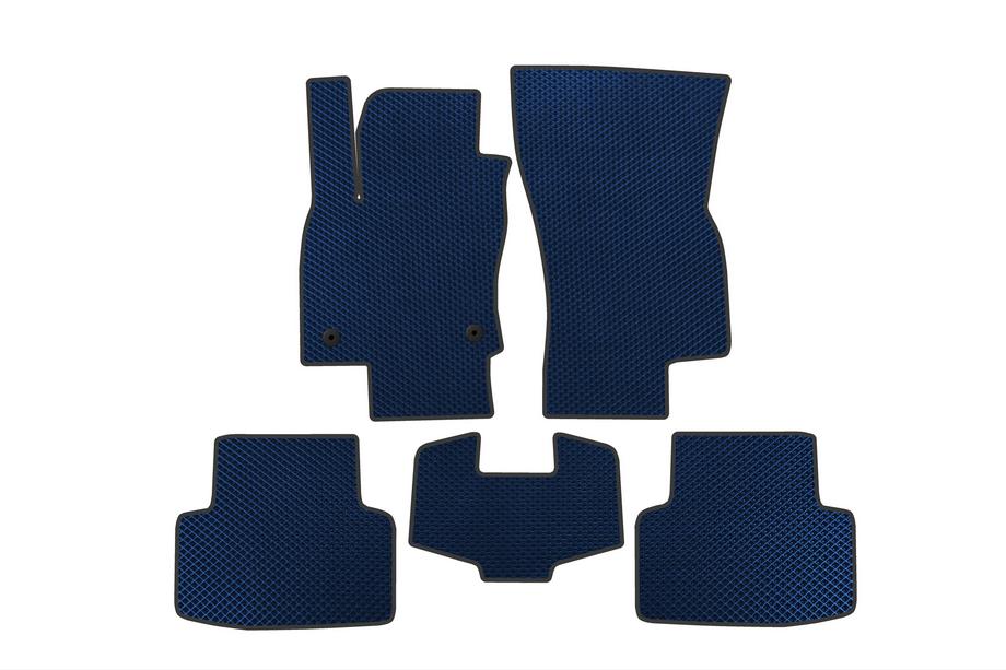 Volkswagen Taos/Tharu 2018–2024 EVA Floor Mats (Blue) Image