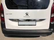 Peugeot Partner/Rifter 2019- Discounted Stainless Steel Trim Above License Plate photo 1