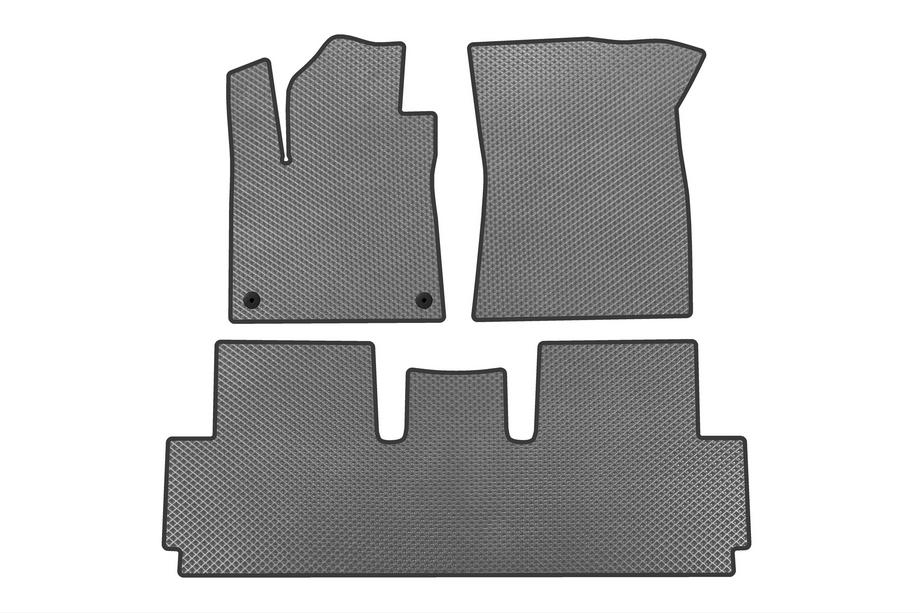Citroen C-4 Picasso 2013–2022 EVA floor mats (for Grand, 2 rows, Grey) Image