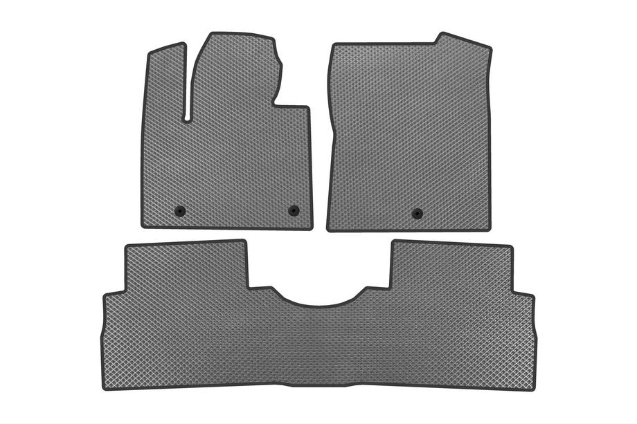 Hyundai Santa Fe 4 2018-2023 EVA Floor Mats (2 Rows, Gray) Image