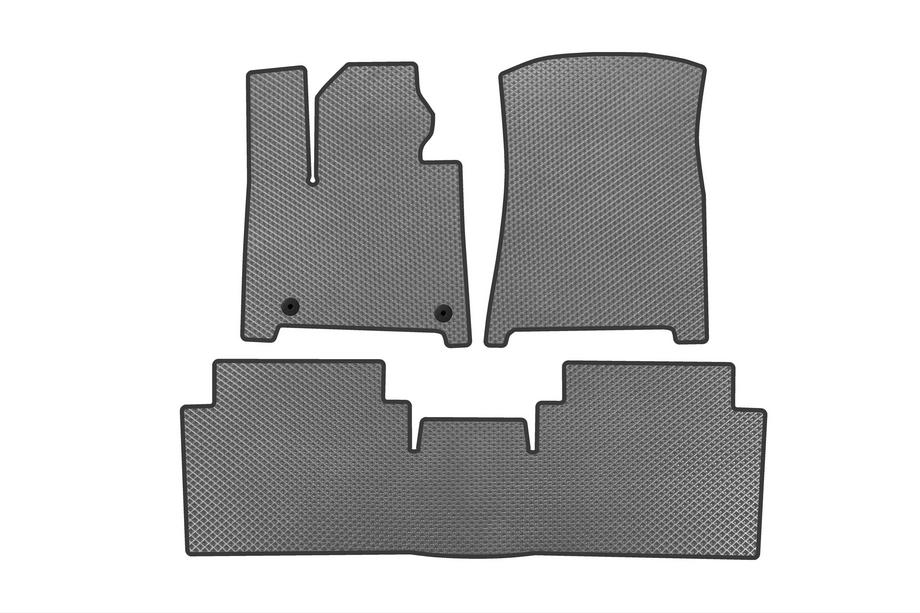 Hyundai Santa Fe 5 2023- EVA Floor Mats (2 Rows, Gray) Image