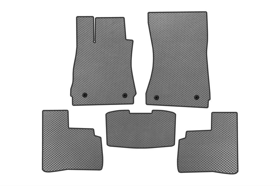 Mercedes S-class W221 2005-2013 EVA Floor Mats (Short, Gray) Image