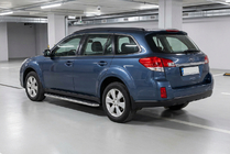 Subaru Outback 2009-2014 Side Steps Maydos V1 (2 pcs, Aluminum & Stainless Steel) photo 1