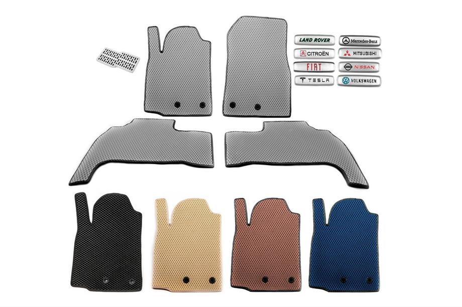 Opel Corsa E 2015-2019 EVA Floor Mats (Gray) Image