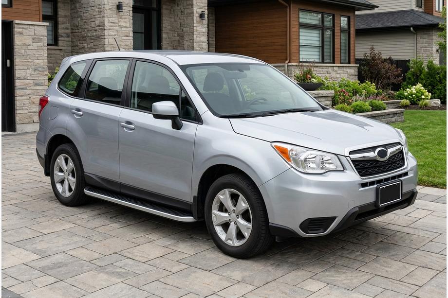 Subaru Forester 2013-2018 Side Steps Tayga Grey (2 pcs, Aluminum) Image