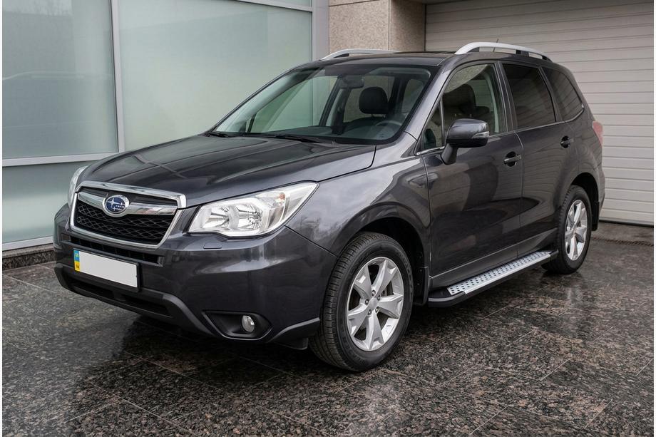 Subaru Forester 2013-2018 Side Steps Allmond Grey (2 pcs, Aluminum) Image