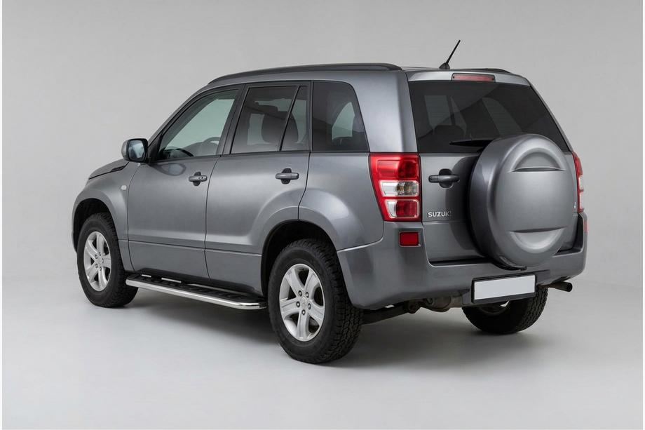 Suzuki Grand Vitara 2005-2017 Side Steps Maydos V1 (2 pcs, Aluminum & Stainless Steel) Image