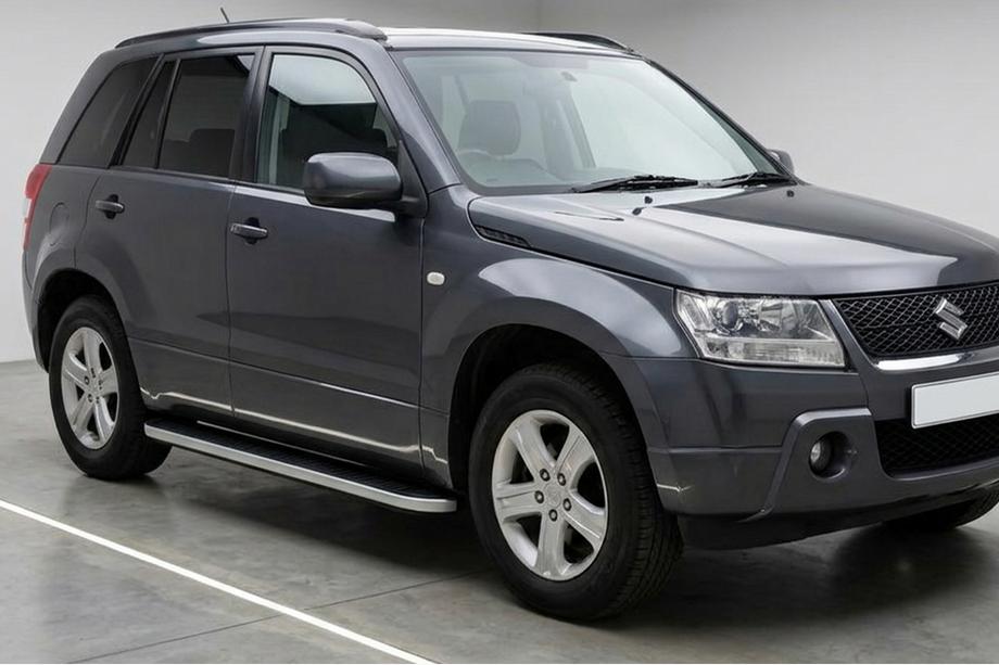 Suzuki Grand Vitara 2005-2017 Side Steps Tayga Grey (2 pcs, Aluminum) Image