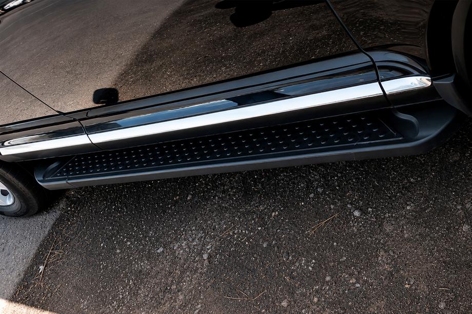 Volkswagen Touareg 2010-2018 Side Steps Allmond Black (2 pcs, Aluminum) Photo 1