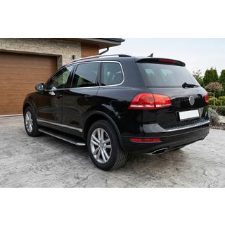 Side Steps Maydos V1 (2 pcs, Aluminum & Stainless Steel) Volkswagen Touareg 2010-2018 photo 1