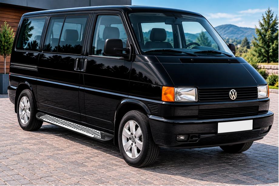 Volkswagen T4 Transporter 1990-2003 Side Steps Line (2 pcs, Aluminum) Long Wheelbase Image