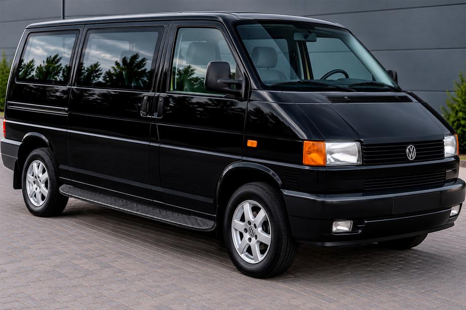 Volkswagen T4 Transporter 1990-2003 Side Steps Bosphorus Black (2 pcs, Aluminum) Long Wheelbase Image