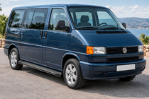 Volkswagen T4 Caravelle/Multivan 1990–2003 Side Steps Allmond Black (2 pcs, Aluminum) photo 1
