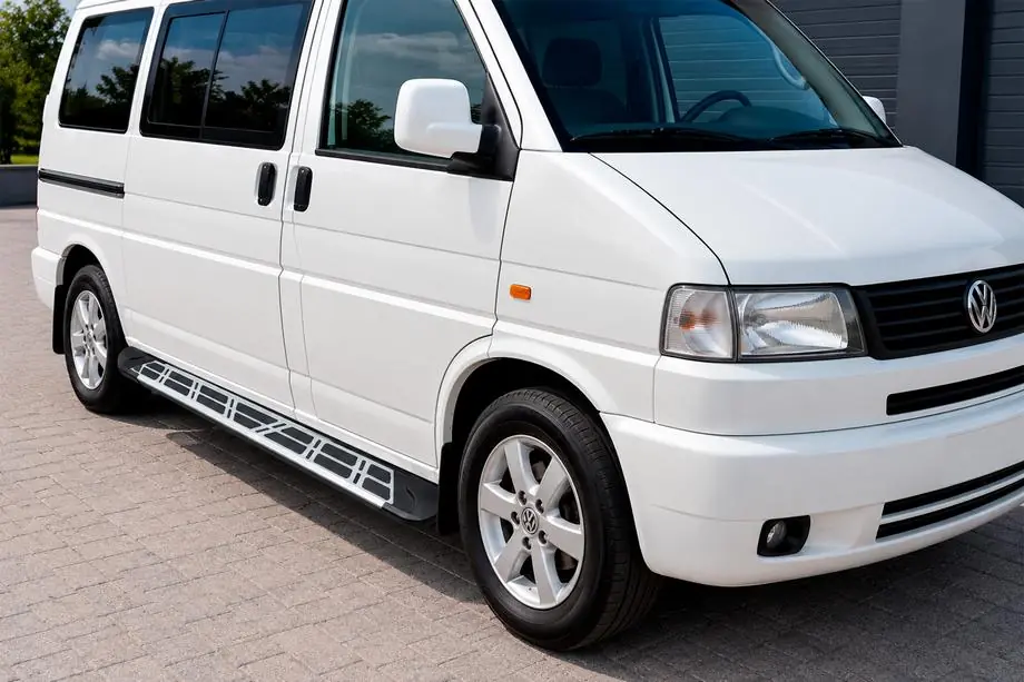 Volkswagen T4 Caravelle/Multivan 1990–2003 Side Steps Sunrise (2 pcs, Aluminum) Image