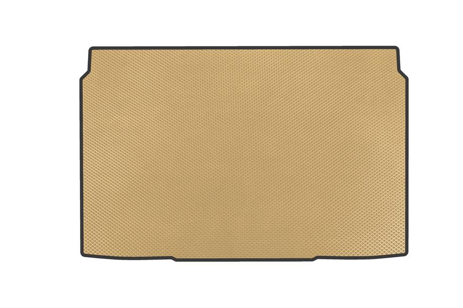 Peugeot 208 2019- EVA Trunk Mat (Petrol, Beige) Image