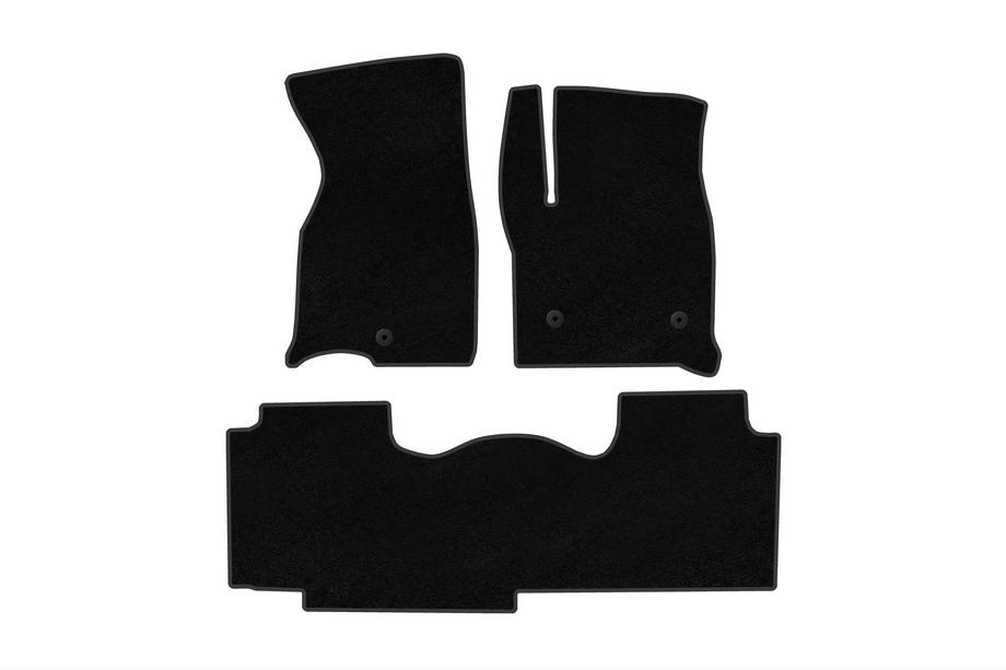 Chevrolet Tahoe 2020- Textile Floor Mats Classic (2 Rows, Black) Image