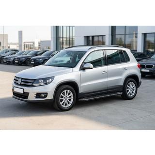 Side Steps Allmond Black (2 pcs, Aluminum) Volkswagen Tiguan 2007-2016 photo 1