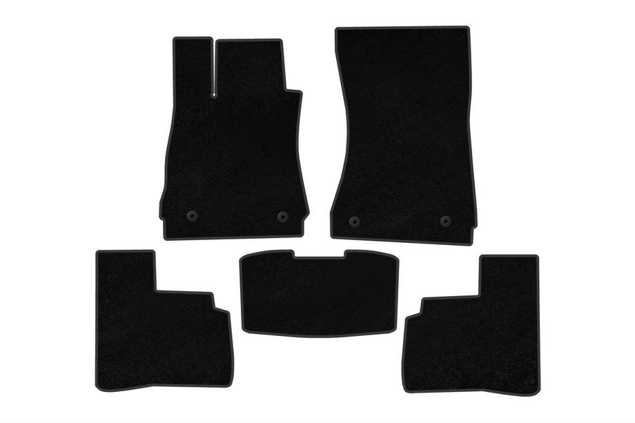 Mercedes S-class W221 2005-2013 Textile Floor Mats Classic (Short, Black) Image