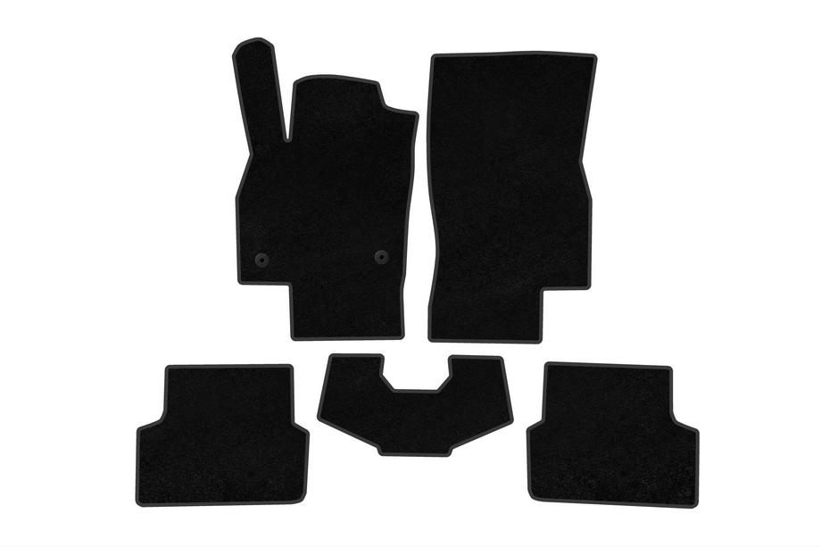 Skoda Fabia 2021– Textile Floor Mats Classic (HB, Black) Image