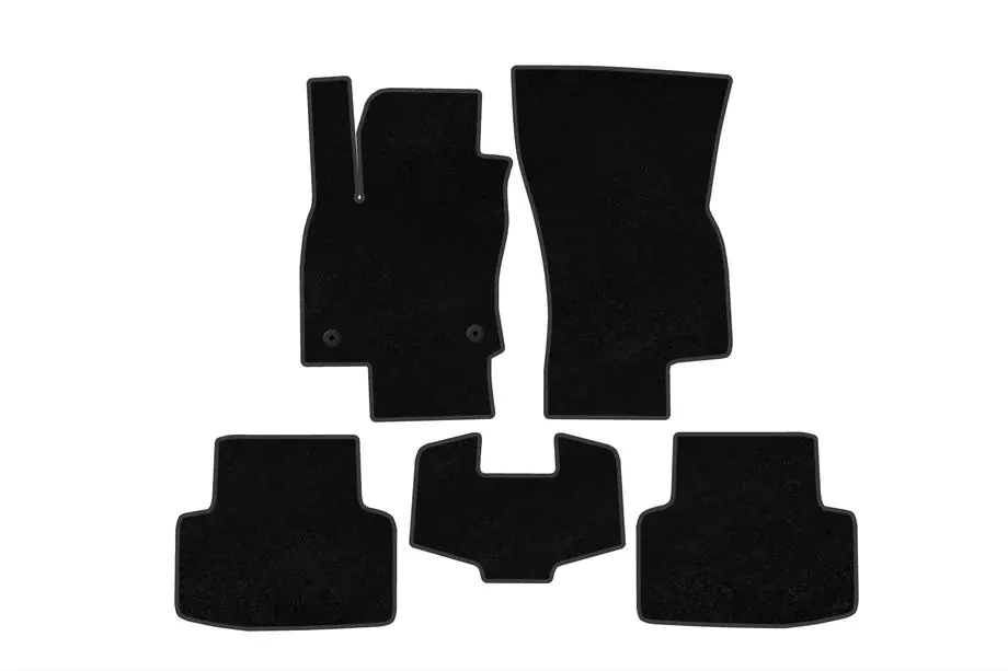 Volkswagen Taos/Tharu 2018–2024 Textile Floor Mats Classic (Black) Image