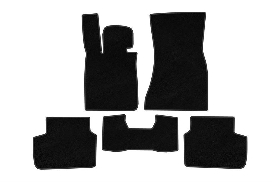 BMW 7 Series G11/G12 2015-2022 Premium Textile Floor Mats (for G11, black) Image