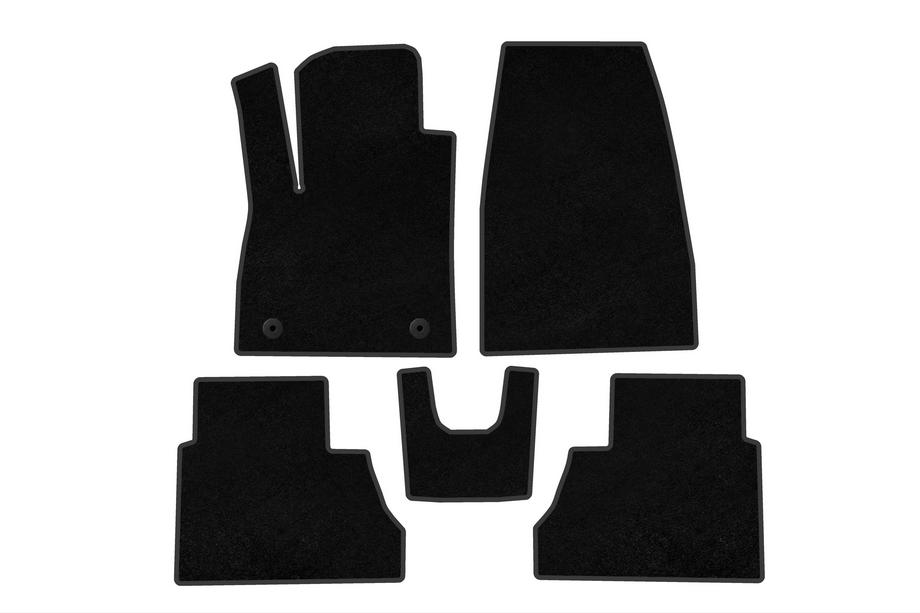 Ford Courier 2023- Textile Floor Mats Premium (Black) Image