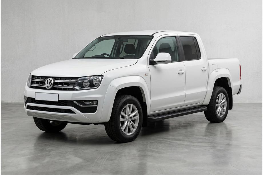 Volkswagen Amarok 2010-2022 Side Steps Allmond Black (2 pcs, Aluminum) Image