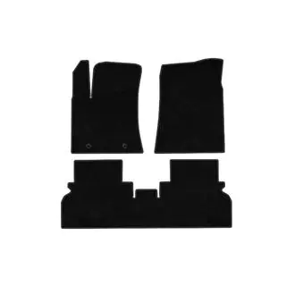 Textile Floor Mats Premium (Electric, Black) photo 1