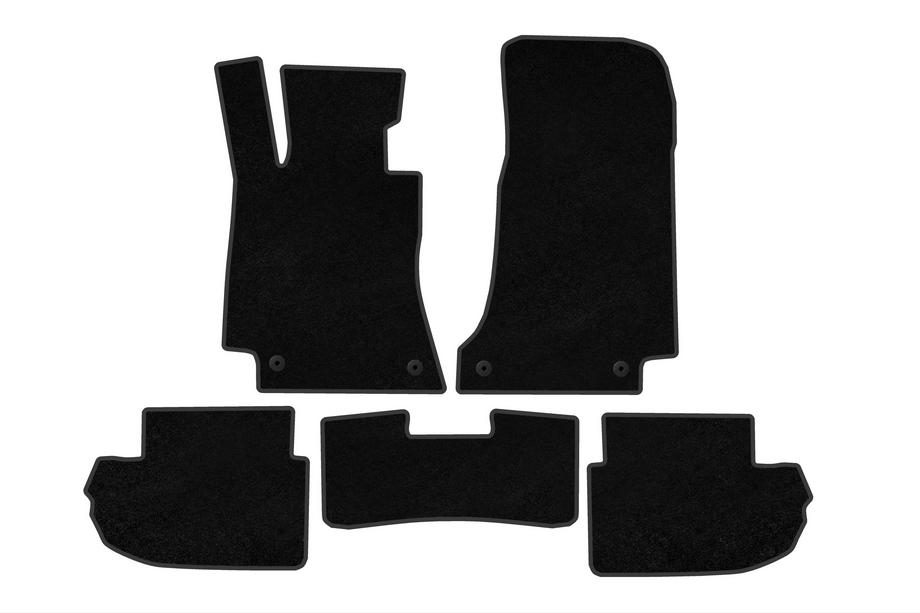 Mercedes E-class coupe C238 2016-2024 Textile Floor Mats Premium (2021-2024, black) Image