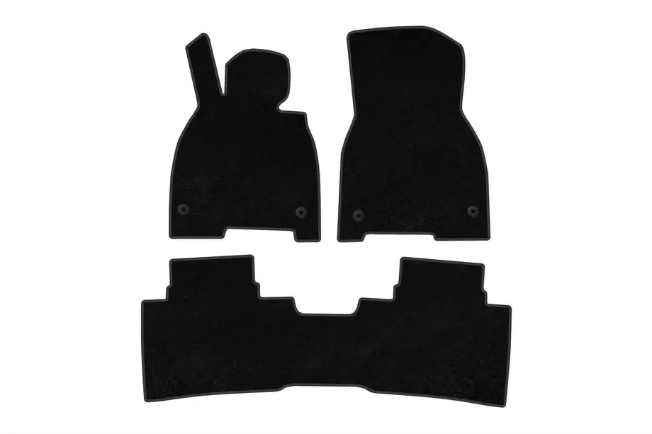 Mercedes EQS 2021- Textile Floor Mats Premium (Black) Image