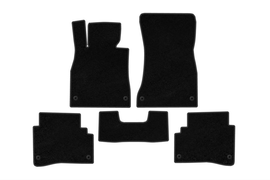 Mercedes S-class W222 2013-2022 Textile Floor Mats Premium (Short, Black) Image
