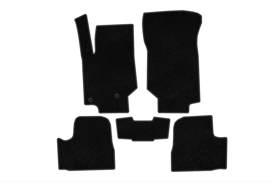 Peugeot 208 2019- Textile Floor Mats Premium (Petrol, Black) Image
