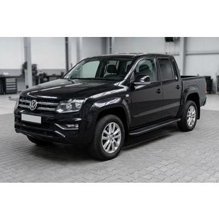 Side Steps Bosphorus Black (2 pcs, Aluminum) Volkswagen Amarok 2010-2022 photo 1