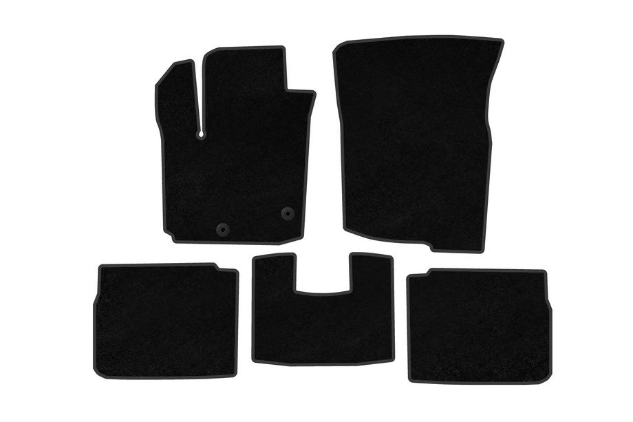 Suzuki SX4 S-Cross 2021- Textile Floor Mats Premium (Hybrid, Black) Image