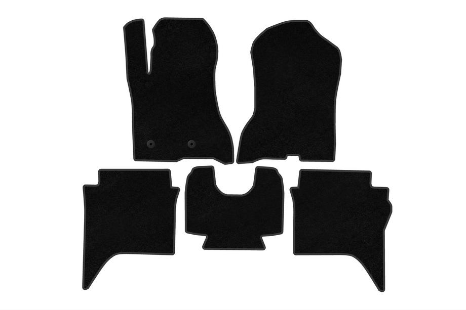 Volkswagen Amarok 2022- Textile Floor Mats Premium (Black) Image
