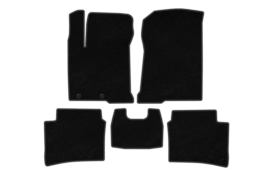 Hyundai I-20 2020- Deluxe Textile Floor Mats (Black) Image