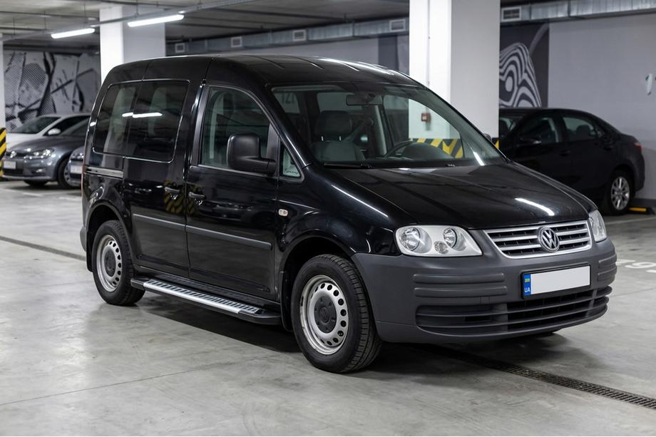Volkswagen Caddy 2004-2010 Side Steps Line (2 pcs, Aluminum) Maxi Wheelbase Image