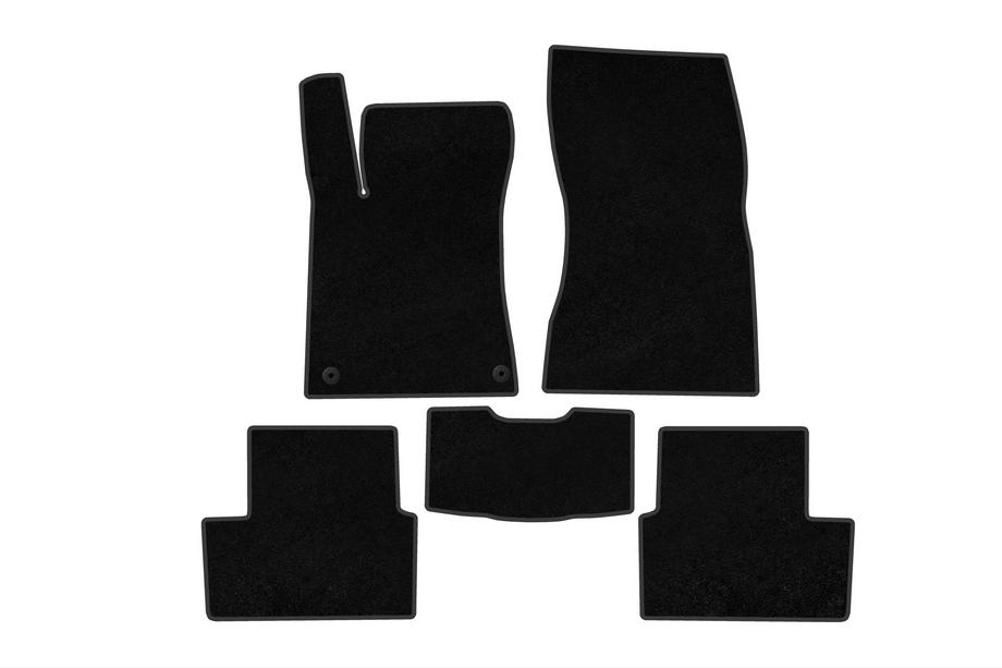 Mercedes CLA C118 2019- Deluxe Textile Floor Mats (SD, Black) Image
